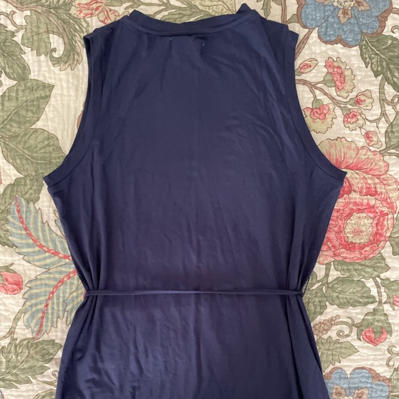 Navy Midi Dress w Removable Belt (NWT) - Picture 3 of 6